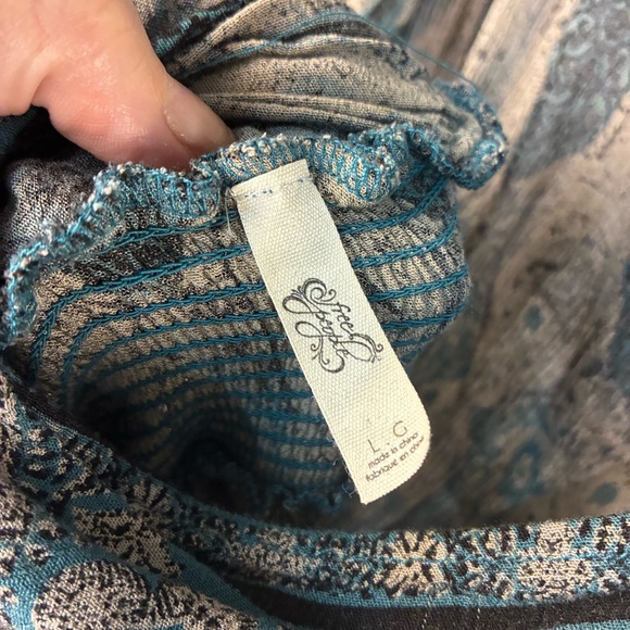 Free People She’s a Lady Reversible Midi Dress in Jade Paisley L - Picture 8 of 11